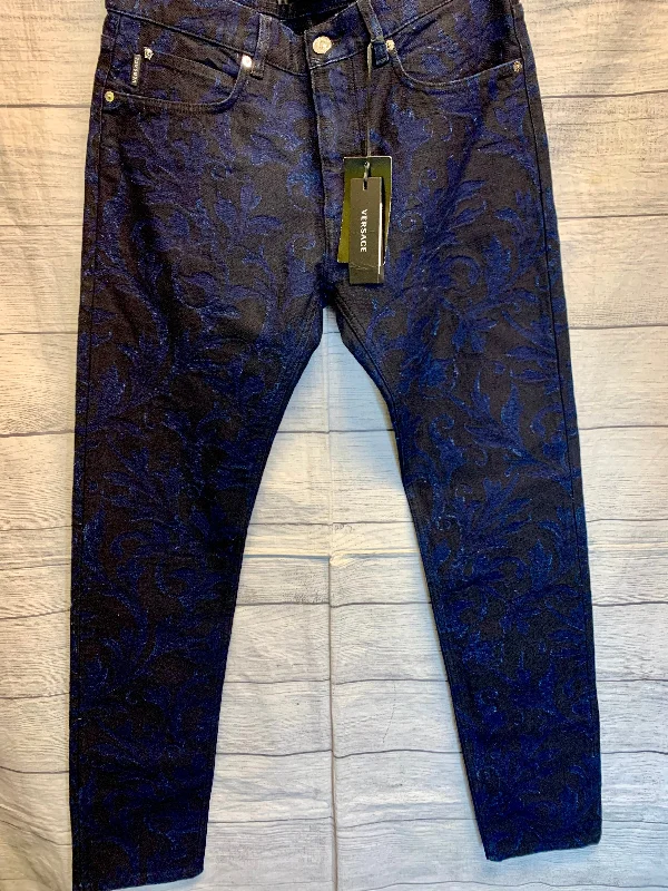Soft Layers Jeans Skinny By Versace In Blue, Size: 0
