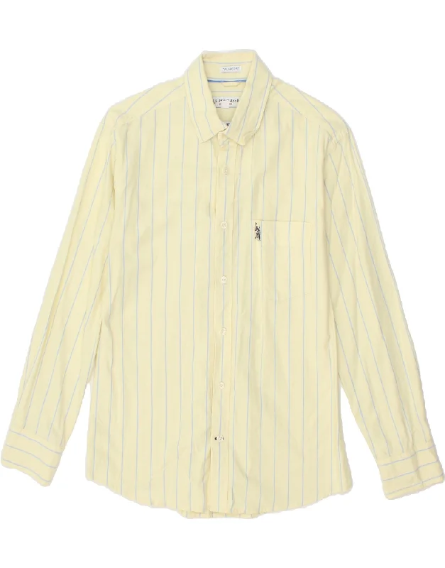 Design And Tailoring U.S. POLO ASSN. Boys Tailored Fit Shirt 15-16 Years Medium Yellow Striped