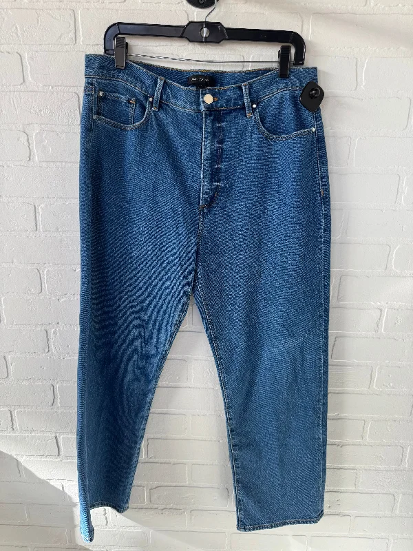 Body Design Jeans Straight By Ann Taylor In Blue Denim, Size: 12