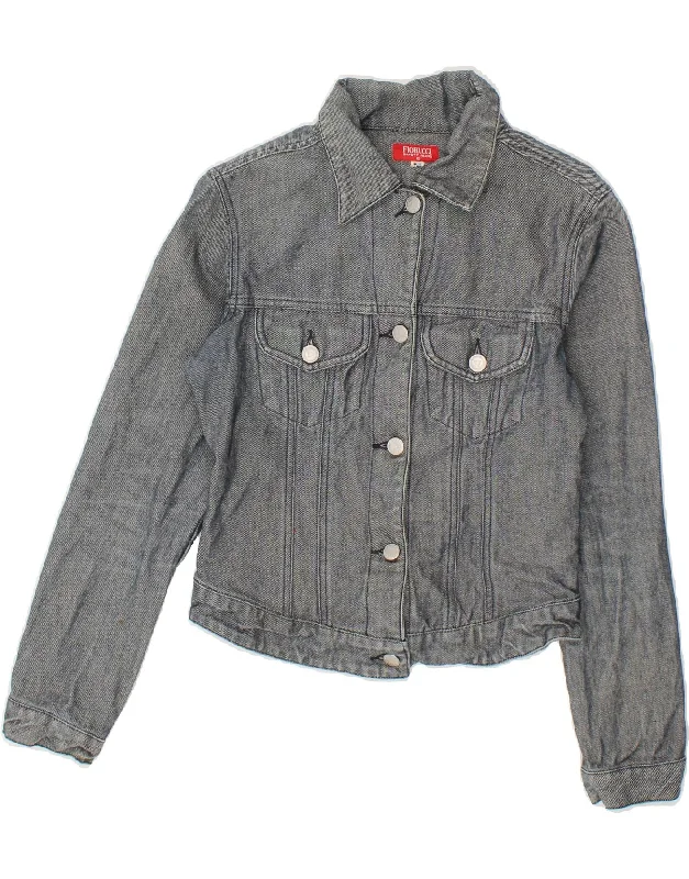 Ultra-lightweight FIORUCCI Girls Denim Jacket 8-9 Years Medium Blue