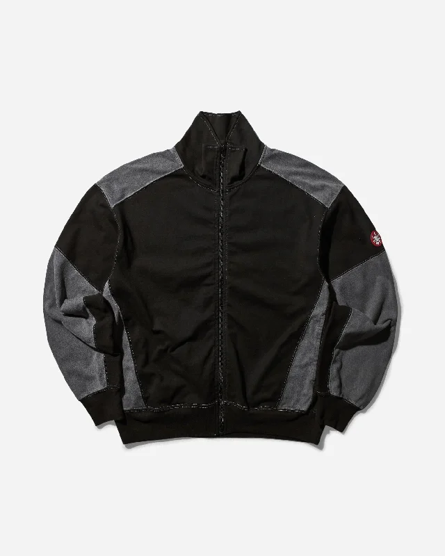 Girl Style Men's Paneled Light Zip Sweatshirt Black