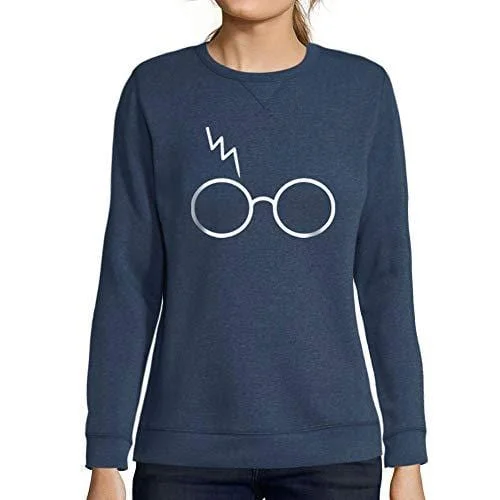Effortless Wear Ultrabasic - Femme Graphique Lunettes Cicatrice Éclair Sweatshirt Cadeau Idées Tee Denim Effortless Wear Ultrabasic - Femme Graphique Lunettes Cicatrice Éclair Sweatshirt Cadeau Idées Tee Denim