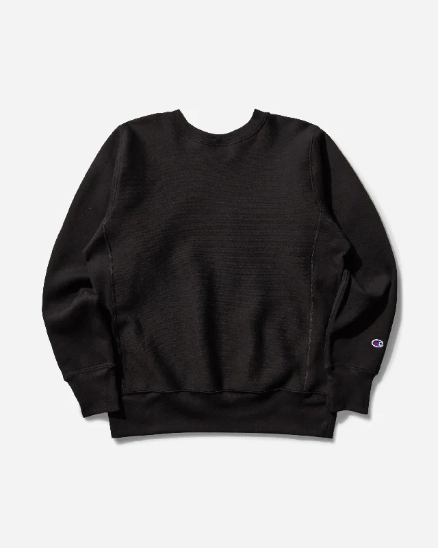 Soft Feel Men's Made in USA Reverse Weave Relaxed Sweatshirt Black