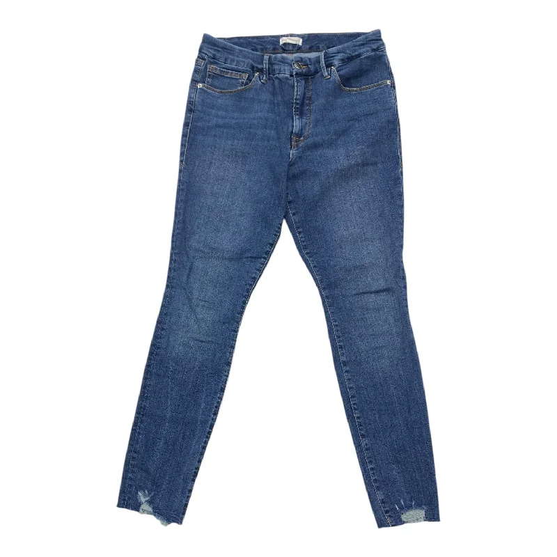 Comfy Pants Jeans Skinny By Good American In Blue Denim, Size: 12