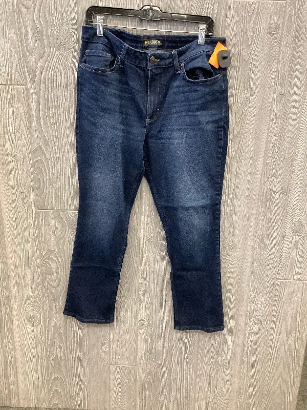 Sporty Wear Jeans Straight By Lee In Blue Denim, Size: 14p