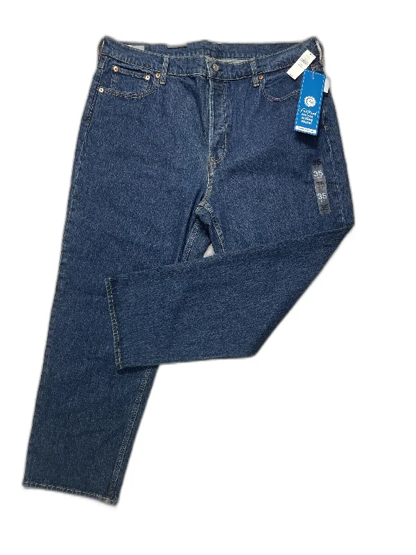 Classic Color Jeans Straight By Gap In Blue Denim, Size: 20