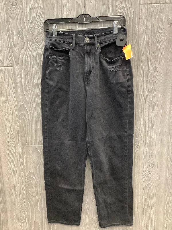 Classic Style Jeans Straight By American Eagle In Black, Size: 6