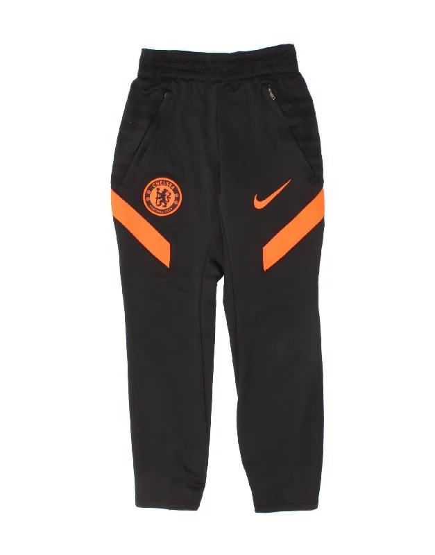 Urban Sense NIKE Boys Dri Fit Tracksuit Trousers Joggers 6-7 Years XS  Black Polyester