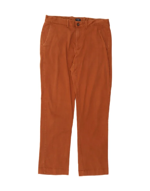 Sports Style J. CREW Mens Flex Slim Chino Trousers W32 L32  Brown Cotton