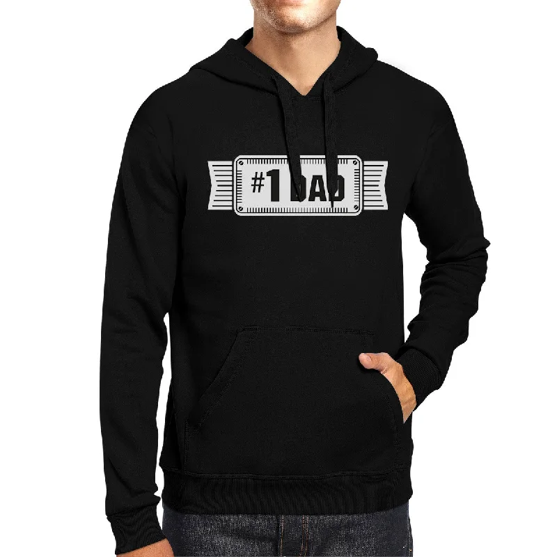 Sports Design #1 Dad Unisex Black Hoodie For Men Perfect Dad's Birthday Gifts