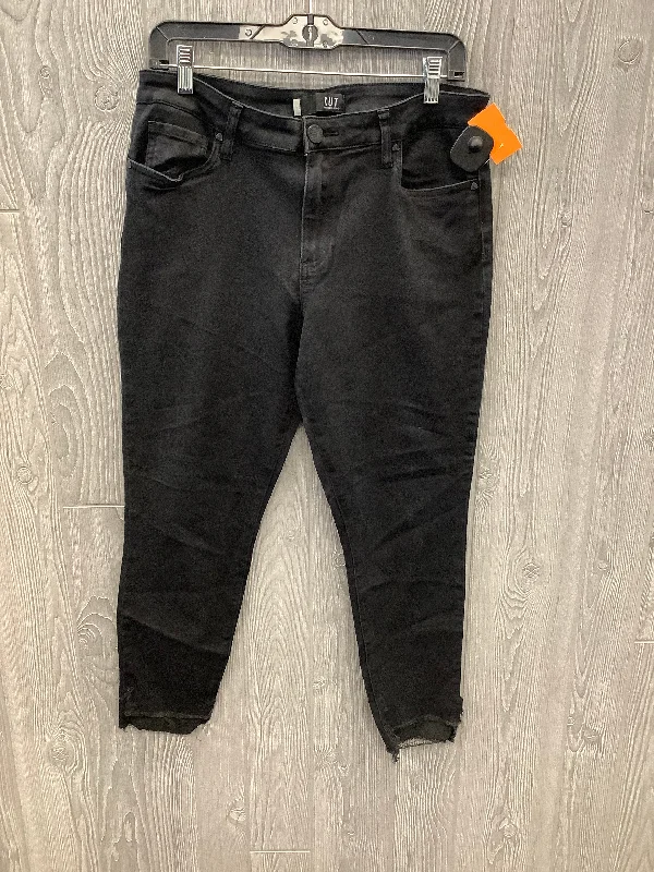 Simple Chic Jeans Skinny By Kut In Black, Size: 12