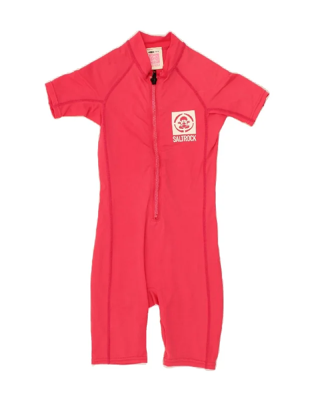 Elegant And Simple SALTROCK Girls Graphic Playsuit 5-6 Years Pink Nylon