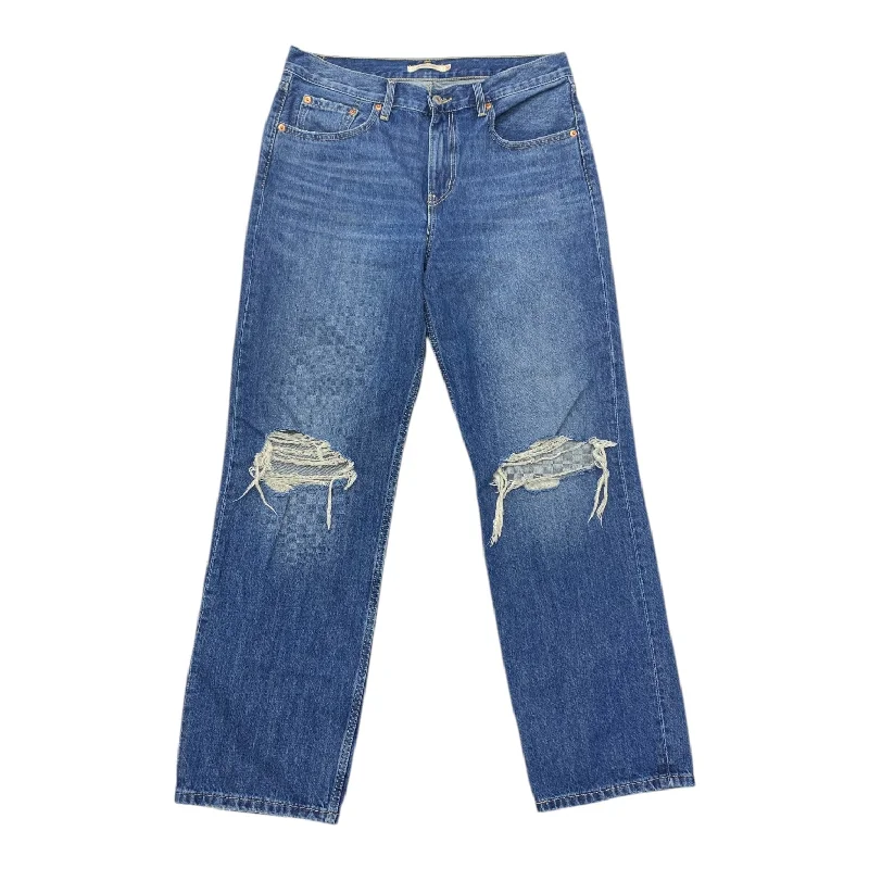 Light Comfort Jeans Straight By Levis In Blue Denim, Size: 10