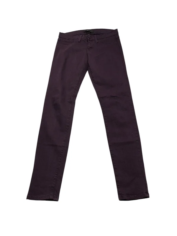 Relaxed Jackets Jeans Skinny By Flying Monkey In Purple, Size: 2