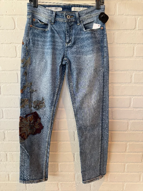 Elegant And Charming Jeans Boyfriend By Pilcro In Blue Denim, Size: 2