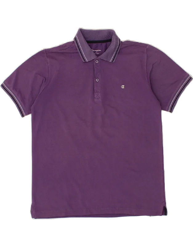 Fashion Innovation CHAMPION Boys Polo Shirt 11-12 Years Purple