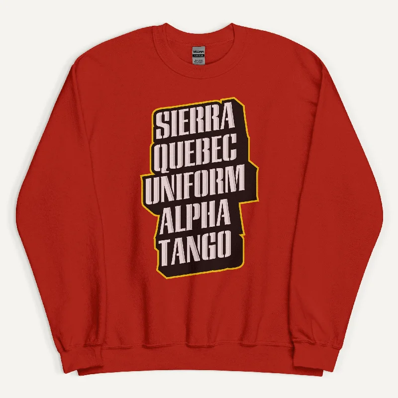 High-end Sense Sierra Quebec Uniform Alpha Tango Sweatshirt