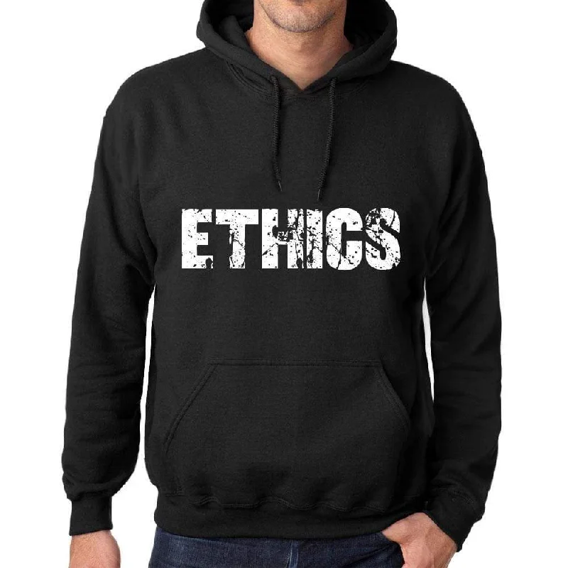 Effortless Comfort Men's Women's Unisex Printed Graphic Cotton Hoodie Soft Heavyweight Hooded Sweatshirt Pullover Popular Words ETHICS Deep Black Effortless Comfort Men's Women's Unisex Printed Graphic Cotton Hoodie Soft Heavyweight Hooded Sweatshirt Pullover Popular Words ETHICS Deep Black