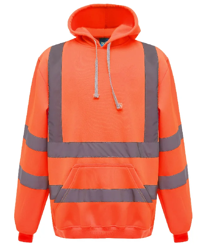 Designer Style Orange - Hi-vis pull-over hoodie (HVK05)