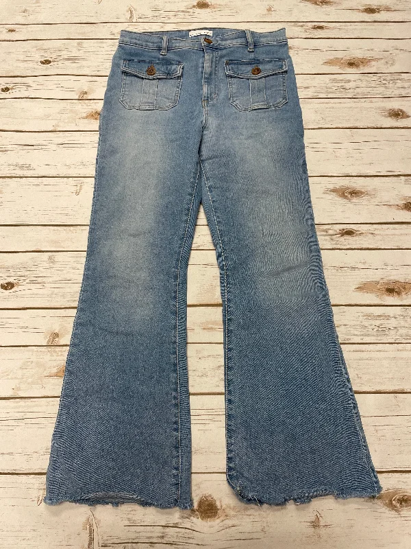 Design Must-have Jeans Flared By Loft In Blue Denim, Size: 6