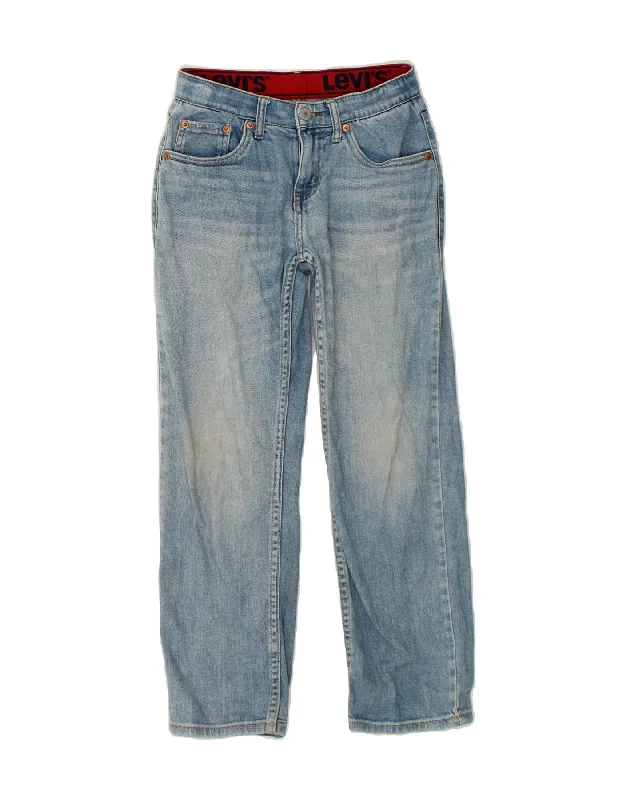 Classic Comfort LEVI'S Boys Straight Jeans 9-10 Years W24 L24  Blue