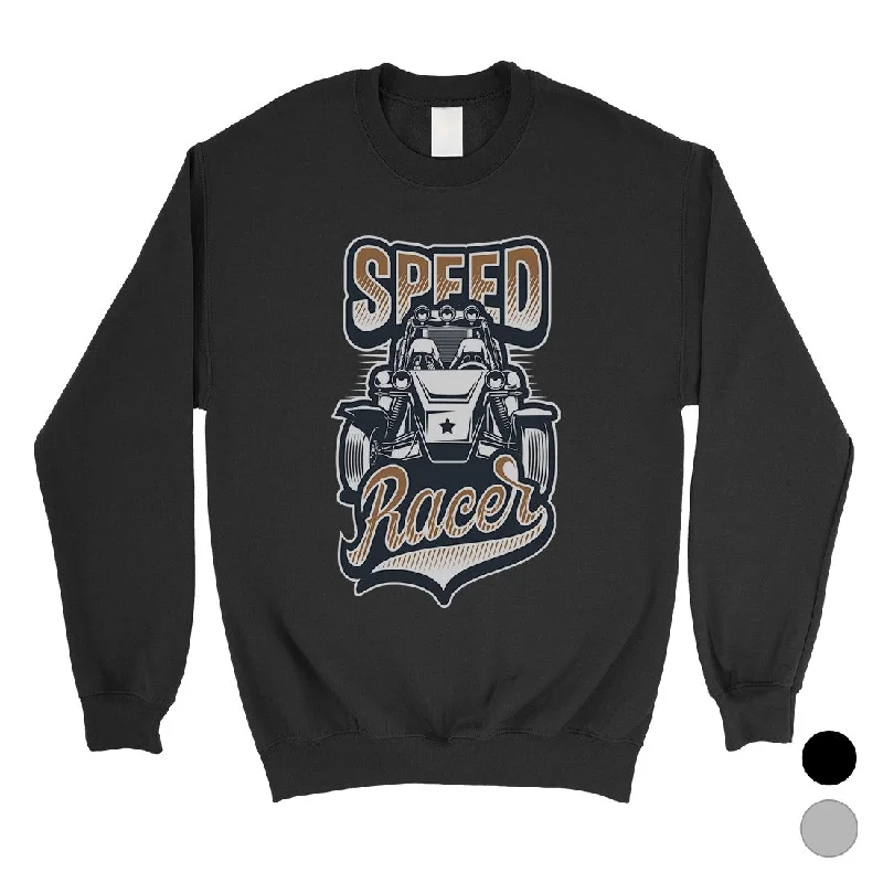 Cozy Fitting Speed Racer Unisex Crewneck Sweatshirt Pullover Gift Vintage Design