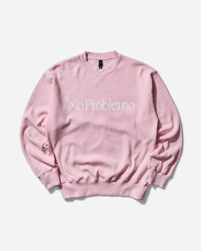 Beautiful Romance Men's Logo Crewneck Sweatshirt Pale Pink
