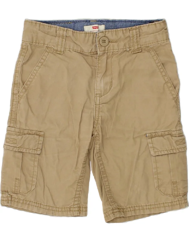 Spiritual Vitality LEVI'S Boys Cargo Shorts 3-4 Years W21  Beige Cotton