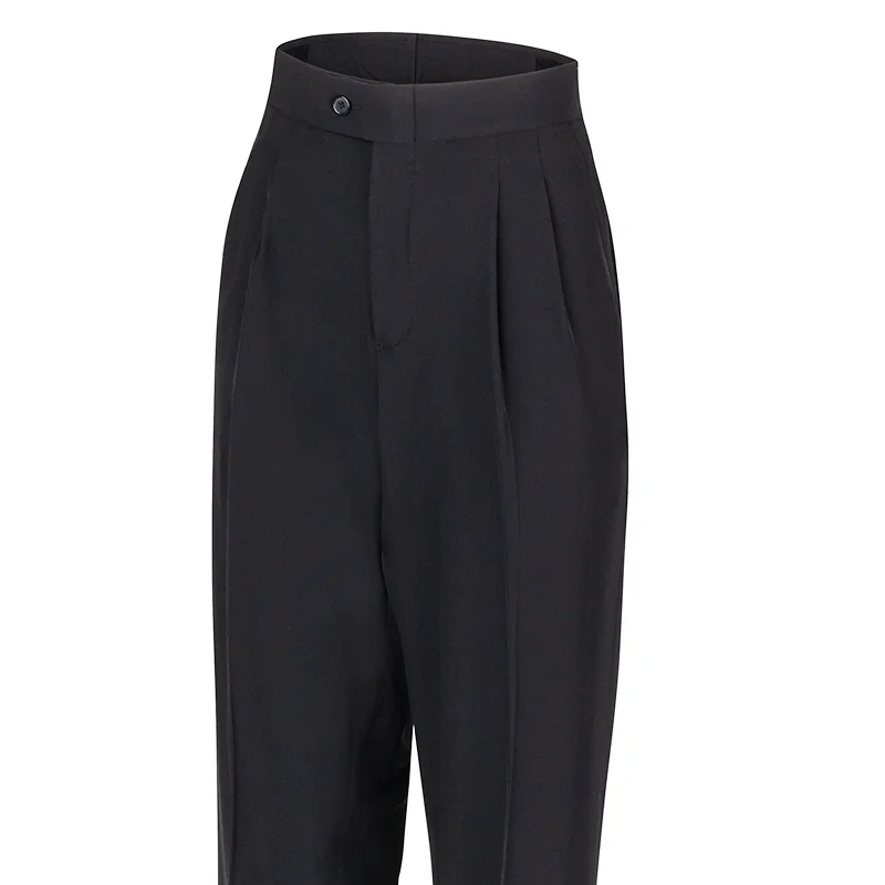 High Street Style Smitty Women's Poly Pleated Referee Pants