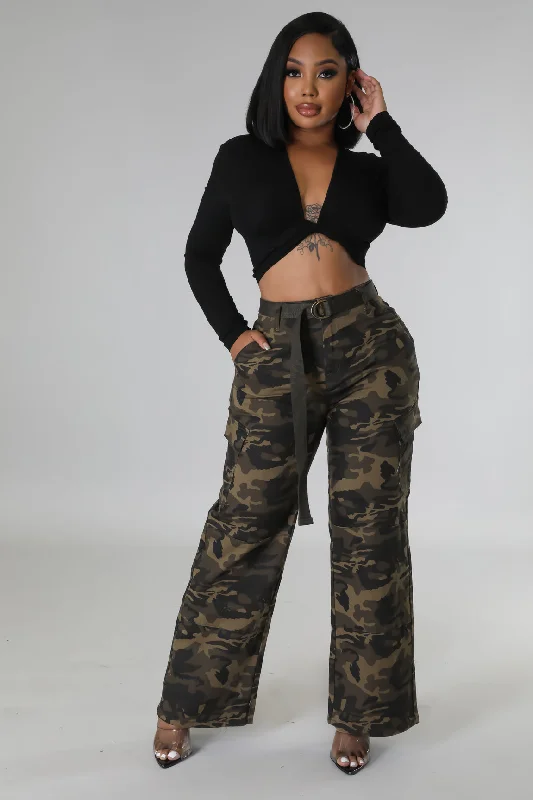 Thin Design Keep Em' In Check Pants