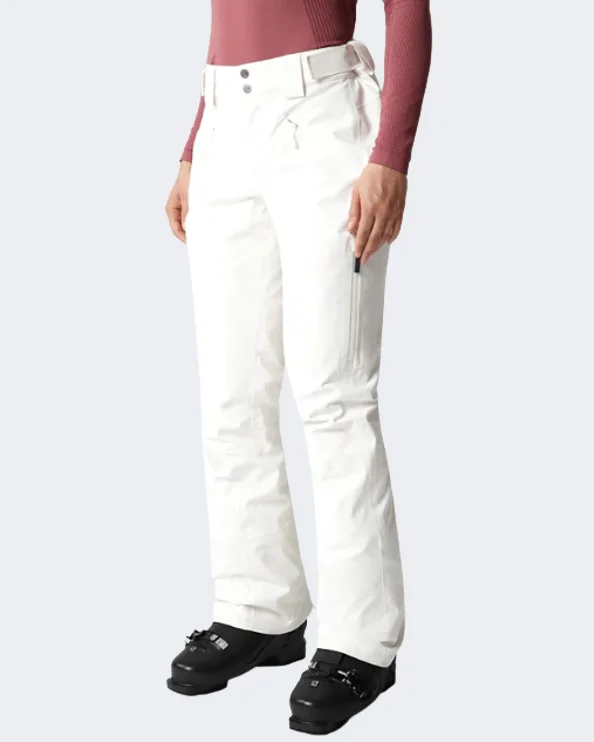 French Style The North Face Lenado Women Skiing Pant White Nf0A4R1I-N3N
