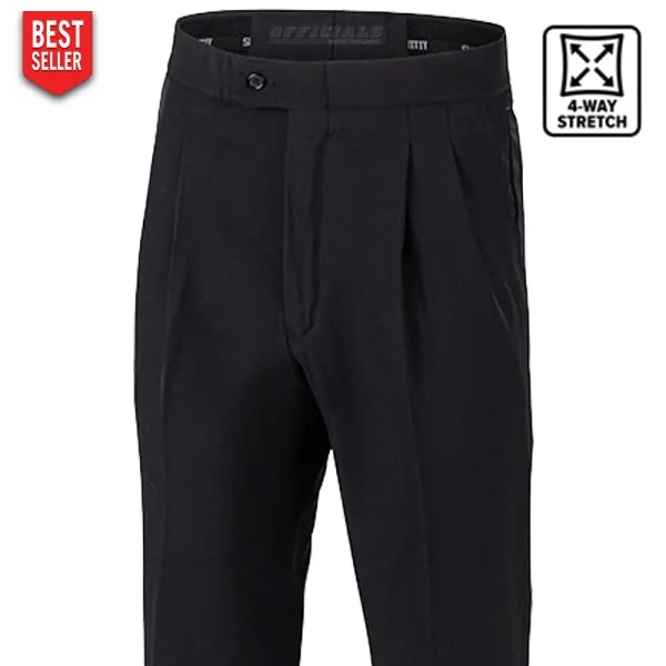 Youthful Street Fashion Smitty Pleated 4-Way Stretch Referee Pants