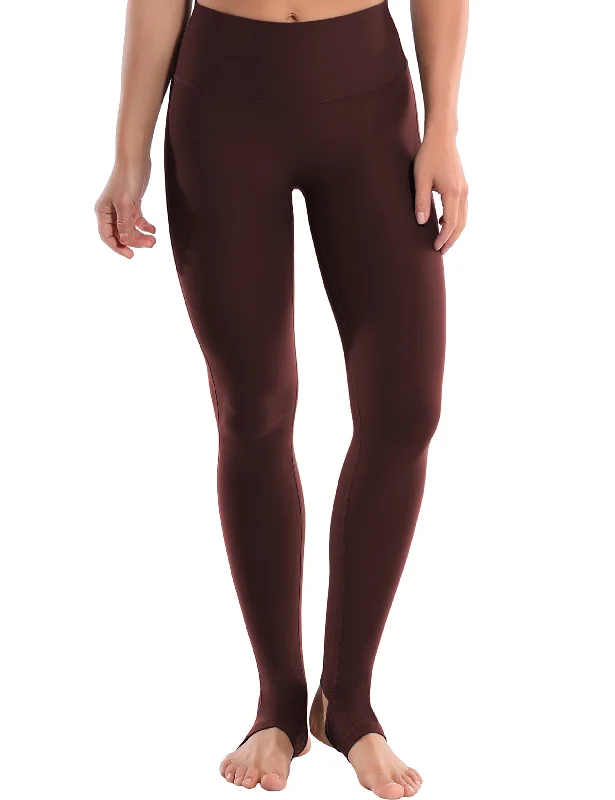 Fresh And Simple Over the Heel Yoga Pants mahoganymaroon