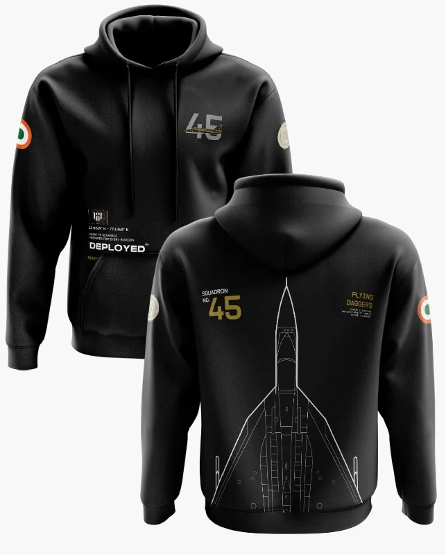 Double-sided Wear 45 SQUADRON Snow Soft Premium Hoodie
