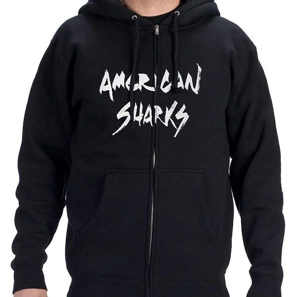 Knitted Design American Sharks "New Logo" Zip Hoodie