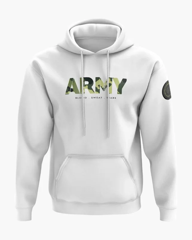 End Of The Year Army Camo Snow Soft Premium Hoodie