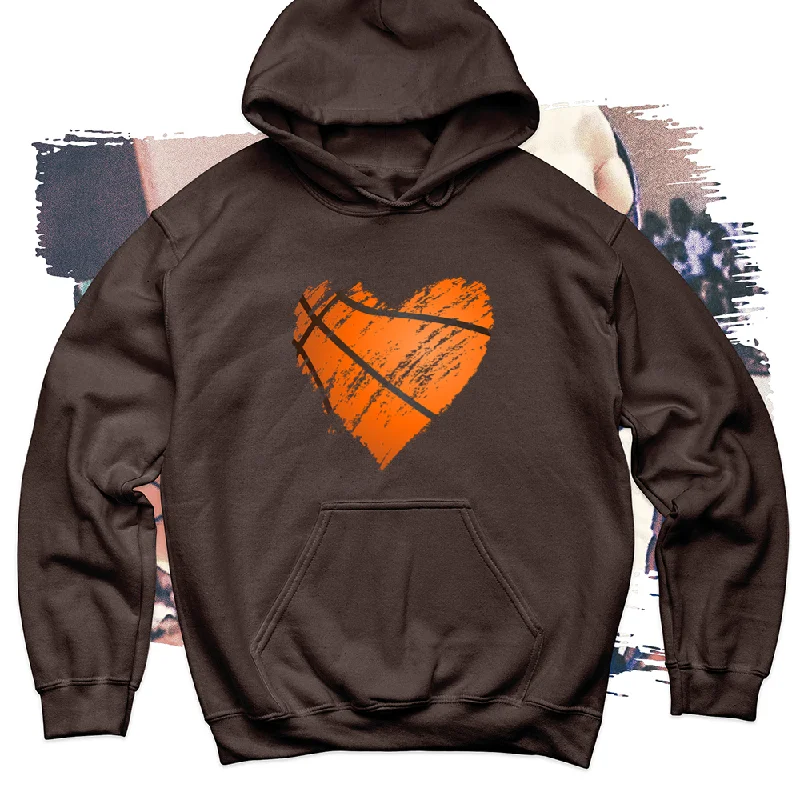 Fashionable In The Times Basketball Heart Soft Blend Hoodie