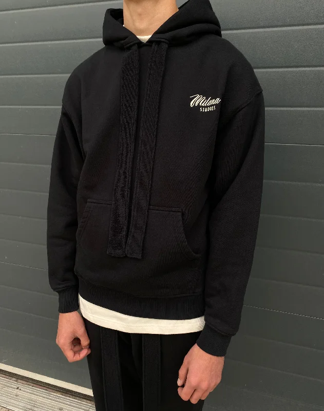 Fresh And Simple Black Premium Hoodie.