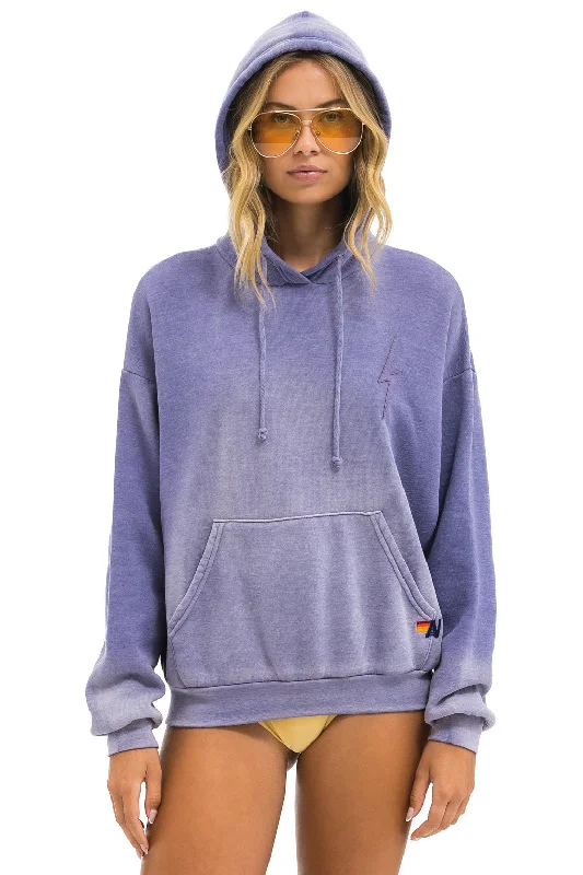 Youthful Style BOLT STITCH 2  RELAXED PULLOVER HOODIE - FADED GRAPE