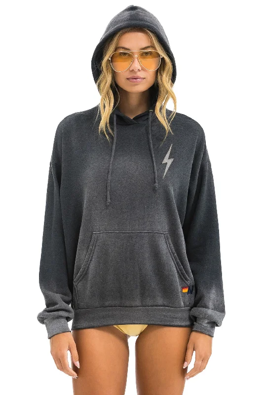 Classic Items BOLT STITCH 2  RELAXED PULLOVER HOODIE - FADED SMOKE