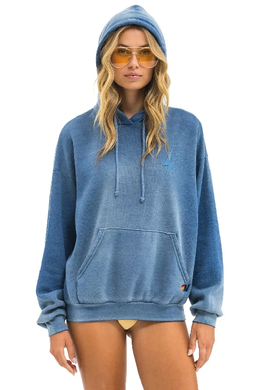 Energy Wear BOLT STITCH 2  RELAXED PULLOVER HOODIE - FADED WATER