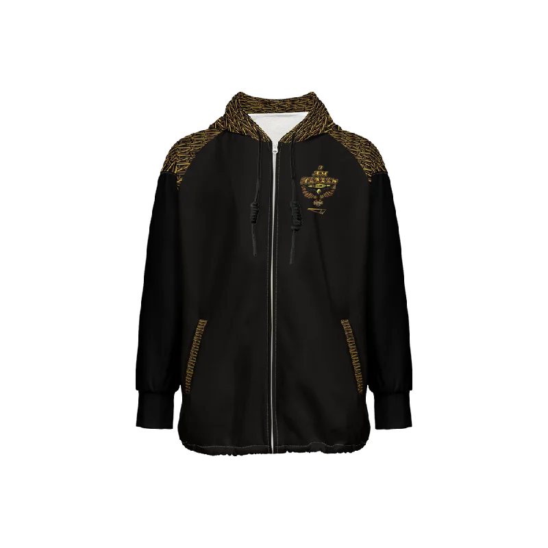 Exquisite Embroidery BREWZ Elected Men’s Designer Relaxed Fit Drop Shoulder Full Zip Hoodie