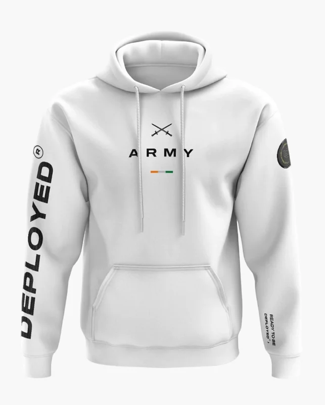 Celebrity Must-have DEPLOYED ARMY Snow Soft Premium Hoodie