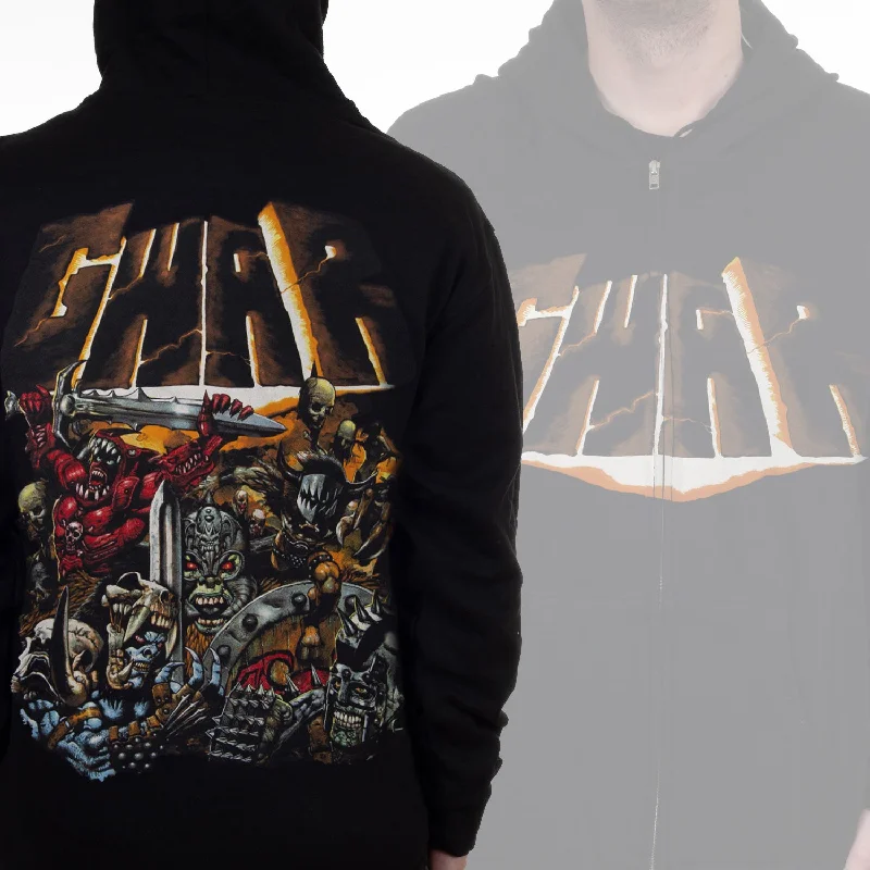 Easy-to-Wear Gwar "The Blood Of Gods Album Art" Zip Hoodie