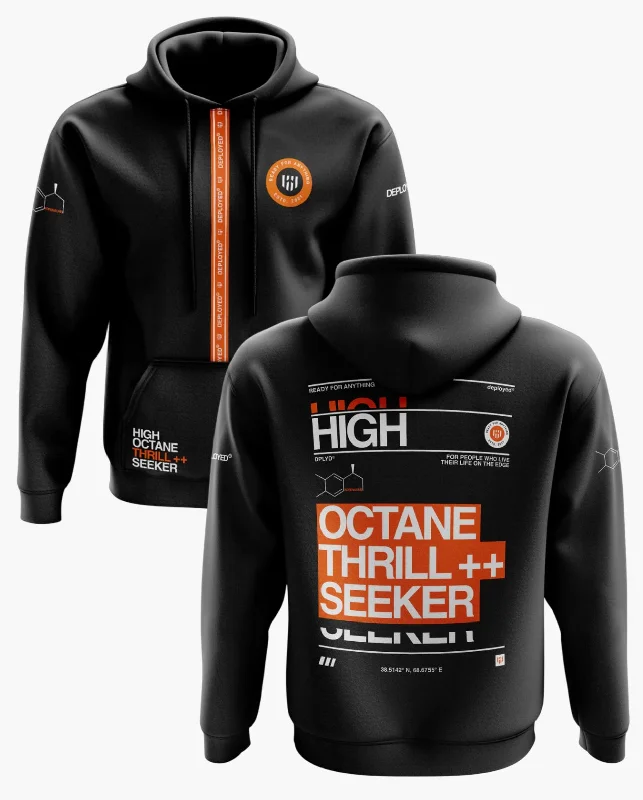 Simple Matching HIGH OCTANE THRILL SEEKER Snow Soft Premium Hoodie