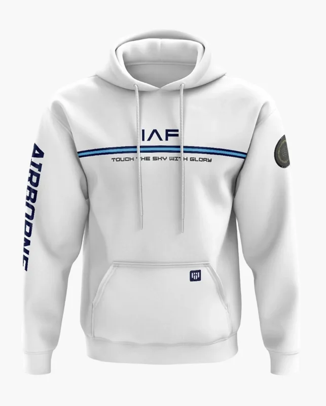 Fashion Design IAF Airborne Snow Soft Premium Hoodie