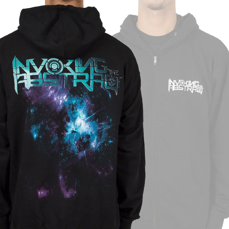Versatile Comfort Wear Invoking the Abstract "Space theme" Zip Hoodie