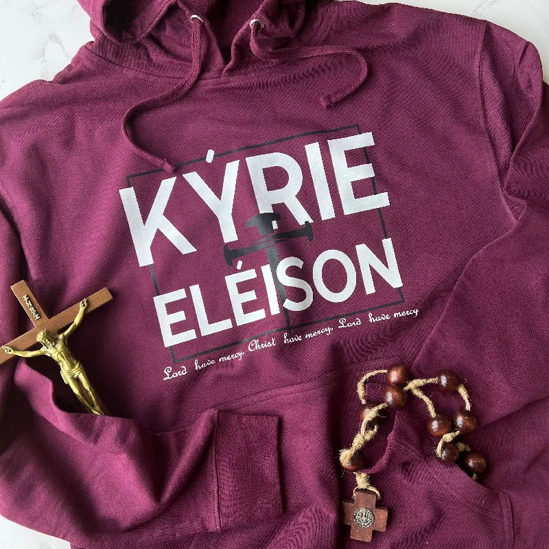 Casual And Comfortable Kyrie Eleison Hoodie