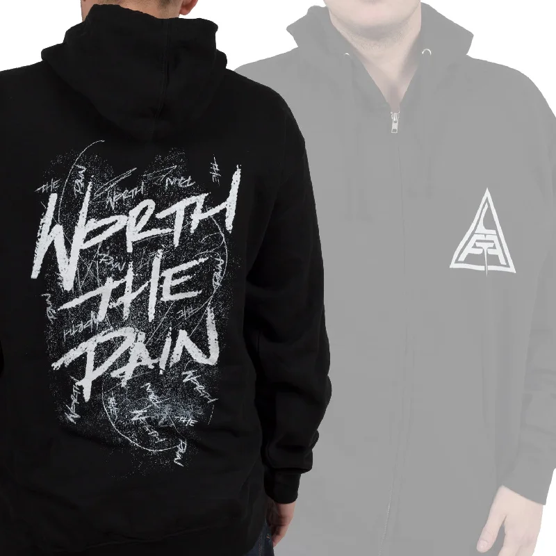 Fashionable Comfort Letters From the Fire "Worth The Pain" Zip Hoodie