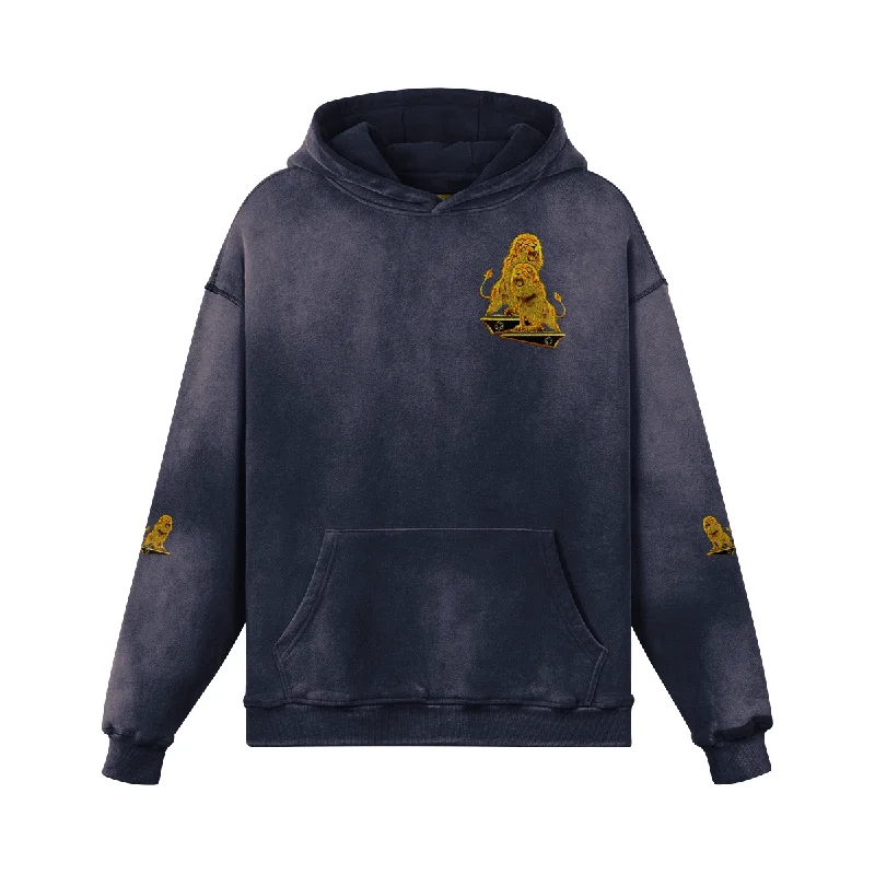 Noble And Elegant Like Father, Like Son 02-01 Men's Designer Heavyweight Stonewashed Drop Shoulder Pullover Hoodie (6 colors)